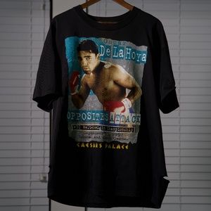 Oscar De La Hoya WBC CHAMPIONSHIP T-SHIRT   1990'S